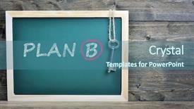  Presentation with school safety plan - PPT layouts enhanced with plan b text on school background and a ocean colored foreground