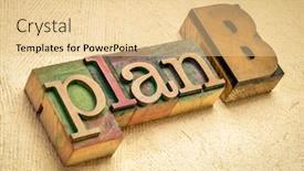  Presentation with personal goals - Beautiful slide set featuring plan-b-word-abstract backdrop and a lemonade colored foreground