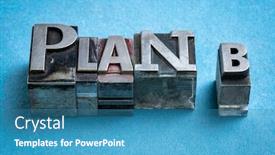  Presentation with business plan blue - Audience pleasing PPT theme consisting of plan-b-word-abstract backdrop and a teal colored foreground