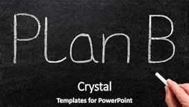  Presentation with mission strategic plan - Amazing theme having plan b written with white backdrop and a black colored foreground