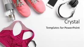  Presentation with gym - PPT theme consisting of plan on white background flat background and a white colored foreground