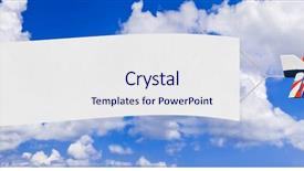  Presentation with plane - PPT layouts having rc plane - flying airplane and banner background and a sky blue colored foreground