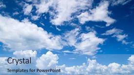  Presentation with plane - Theme having plane blue - aerial sky and clouds background background and a light blue colored foreground