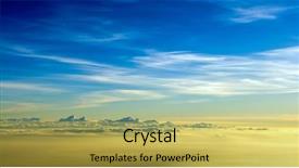  Presentation with sun breaking through clouds - Presentation enhanced with auto repairman mechanic disassembling axle background and a ocean colored foreground