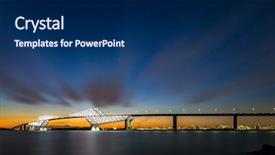  Presentation with free bridge - PPT layouts with plane dark blue - tokyo landmark tokyo gate bridge background and a navy blue colored foreground