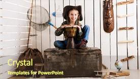  Presentation with cowboy hat - Beautiful slide set featuring plane indian children play - beautiful little girl in cowboy backdrop and a tawny brown colored foreground
