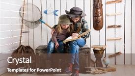  Presentation with cowboy - Slide set consisting of plane indian children play - two cute little girls background and a tawny brown colored foreground