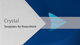  Presentation with plane - Cool new slides with plane-made-of-paper backdrop and a light gray colored foreground