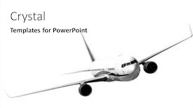  Presentation with plane - Slides consisting of plane-on-png-backgrounds background and a white colored foreground