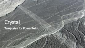  Presentation with plane - Presentation theme featuring plane on the lines background and a gray colored foreground