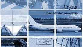  Presentation with travel - Amazing presentation design having plane ticket - collage with travel and transport backdrop and a teal colored foreground