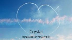  Presentation with jet - Audience pleasing slides consisting of planes form a giant heart backdrop and a  colored foreground