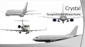  Presentation with gears - PPT theme consisting of planes with and without landing background and a white colored foreground