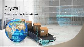  Presentation with microwave imaging image of modern - Amazing presentation design having binary planet - image of data against modern backdrop and a light gray colored foreground