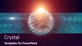  Presentation with code - Cool new slides with planet-earth-binary-code-sunrise backdrop and a wine colored foreground