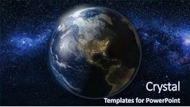  Presentation with stars universe - Colorful PPT layouts enhanced with planet earth in black universe backdrop and a wine colored foreground