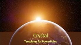  Presentation with nasa - Amazing presentation theme having planet earth with rising sun backdrop and a tawny brown colored foreground