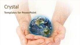  Presentation with masculine - Presentation theme enhanced with planet globe against a white background and a  colored foreground