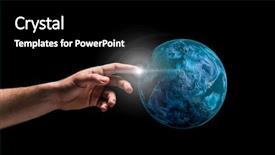  Presentation with women creating - PPT theme featuring planet mercury - creating the uniqueness background and a black colored foreground