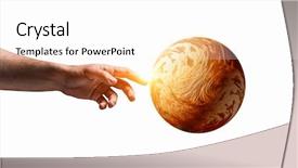  Presentation with women creating - Beautiful presentation theme featuring planet mercury - creating the uniqueness backdrop and a pink colored foreground