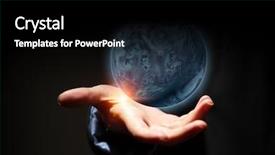  Presentation with mercury planet - Presentation design featuring planet mercury - idea of earth creation background and a black colored foreground