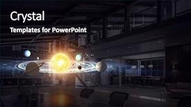  Presentation with mercury planet - Cool new slides with planet mercury - science research laboratory mixed media backdrop and a black colored foreground