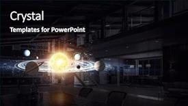  Presentation with medical science equipment research laboratory - Colorful slide set enhanced with planet mercury - science research laboratory mixed media backdrop and a black colored foreground