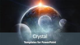  Presentation with planetarium - PPT layouts consisting of planetarium - earth and galaxy background and a ocean colored foreground