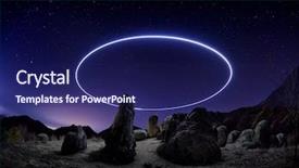  Presentation with planetarium - Presentation design consisting of planetarium - landscape by night in dobrogea background and a navy blue colored foreground