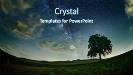  Presentation with way - Audience pleasing slides consisting of planetarium - night landscape with the milky backdrop and a navy blue colored foreground