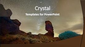  Presentation with astronomy night sky milky way - Beautiful slides featuring planetarium - night sky with milky way backdrop and a gray colored foreground