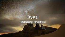  Presentation with planetarium - Slides having planetarium - night sky with milky way background and a violet colored foreground