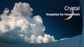  Presentation with planetarium - PPT theme featuring planetarium - night sky background and a navy blue colored foreground