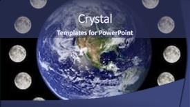  Presentation with planetary - Cool new presentation design with planetary orbit - moon travelling and circumnavigating backdrop and a ocean colored foreground