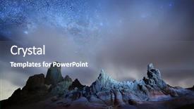  Presentation with planetary - Theme with planetary orbit - night sky with milky way background and a seafoam green colored foreground