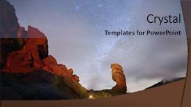  Presentation with planetary - Presentation enhanced with planetary orbit - night sky with milky way background and a light blue colored foreground