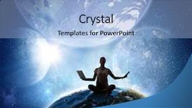  Presentation with universe - Colorful theme enhanced with planetary orbit - our unique universe backdrop and a light blue colored foreground