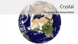  Presentation with earth - Audience pleasing PPT layouts consisting of planetary orbit - real looking earth planet apple backdrop and a white colored foreground