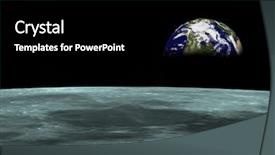  Presentation with planetary - PPT layouts enhanced with planetary orbit - space travel earth background and a black colored foreground