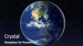  Presentation with night day - Slide set consisting of planets - day and night on earth background and a navy blue colored foreground