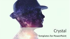  Presentation with world - PPT theme enhanced with planets - exploring this great world mixed background and a cream colored foreground