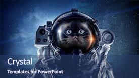  Presentation with first - Amazing slide deck having planets - first trip to space mixed backdrop and a ocean colored foreground