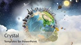  Presentation with lgbt world - PPT theme with planets - our unique world background and a soft green colored foreground