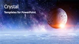  Presentation with pluto - PPT theme consisting of planets - pluto planet mixed media background and a navy blue colored foreground