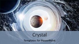  Presentation with pluto - Colorful PPT theme enhanced with planets - pluto planet mixed media backdrop and a seafoam green colored foreground