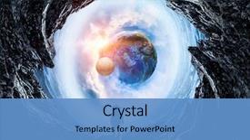  Presentation with planets - Audience pleasing PPT theme consisting of planets - space hole and astronaut mixed backdrop and a teal colored foreground