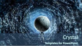  Presentation with spaceman - Audience pleasing PPT theme consisting of planets - spaceman carry big planet mixed backdrop and a ocean colored foreground