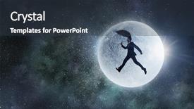  Presentation with daily routine - Beautiful presentation theme featuring planets free - escape from daily routine mixed backdrop and a tawny brown colored foreground