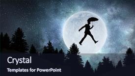  Presentation with daily routine - Presentation theme with planets free - escape from daily routine mixed background and a wine colored foreground