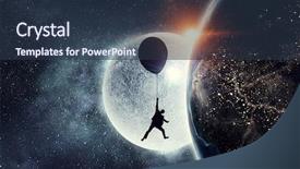  Presentation with daily routine - Amazing presentation design having planets free - escape from daily routine mixed backdrop and a  colored foreground